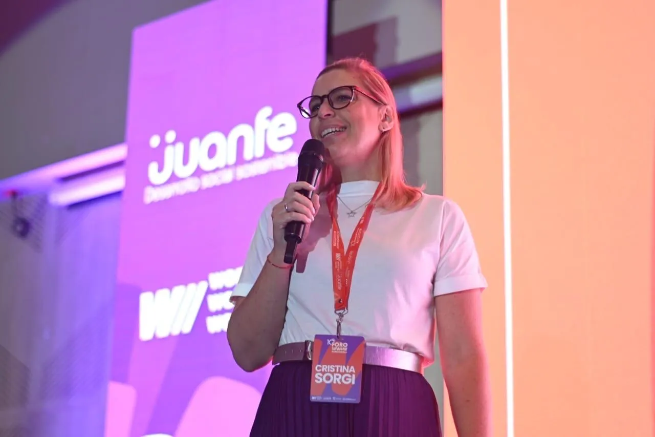 Cristina Sorgi con la Fundación Juanfe