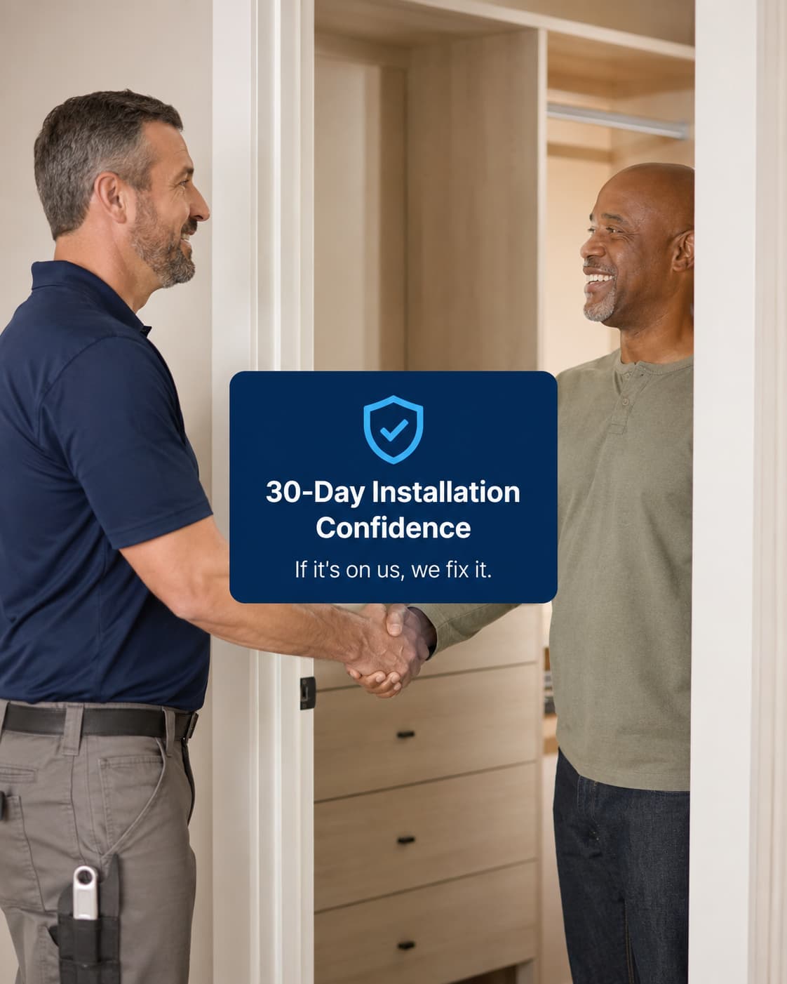 Installation confidence guarantee