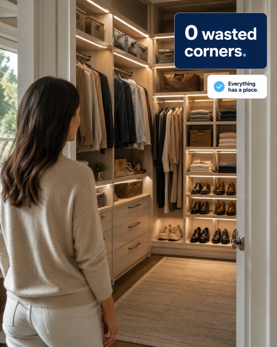 Finished closet result
