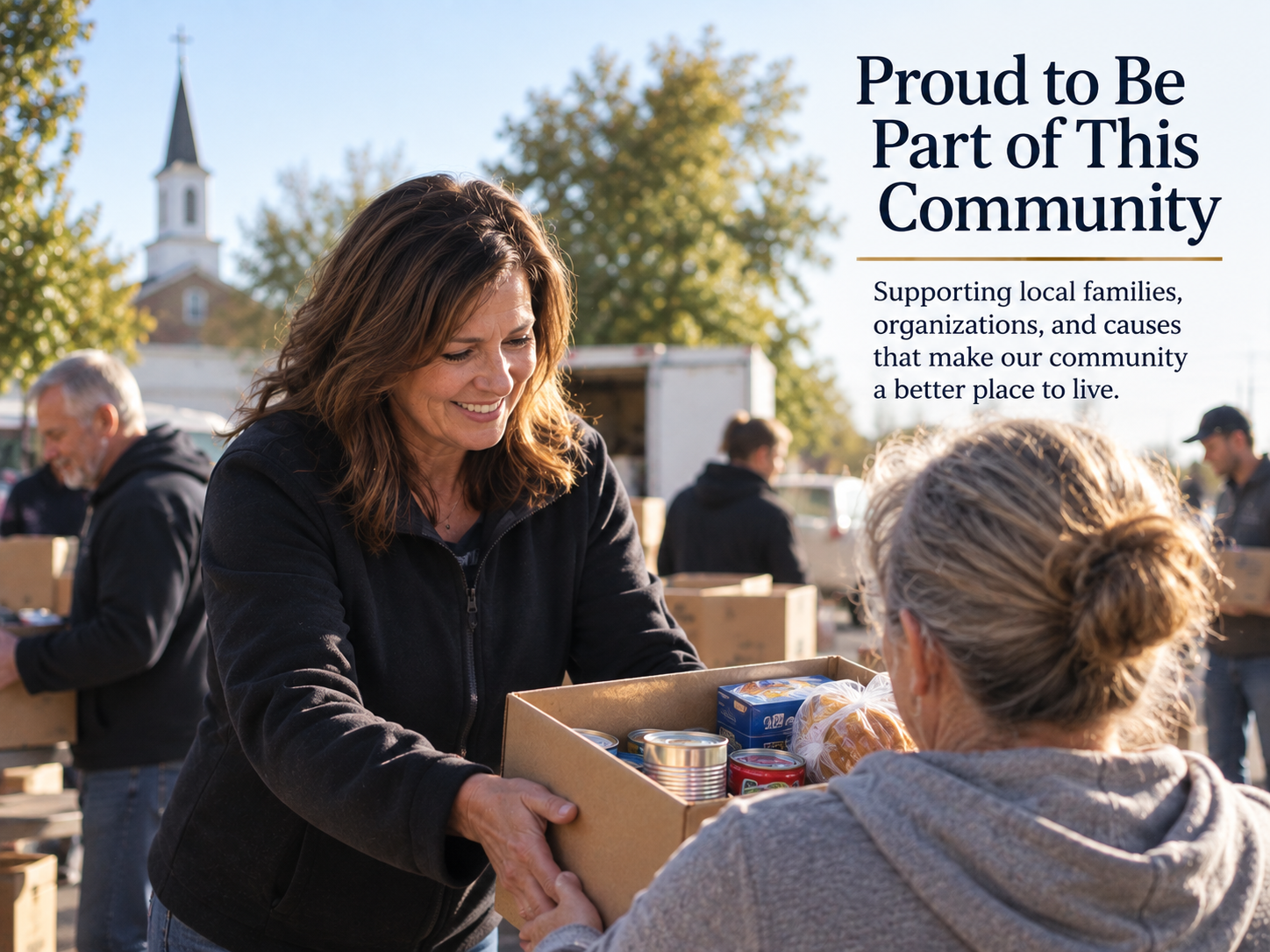 Funeral home social media post about community involvement