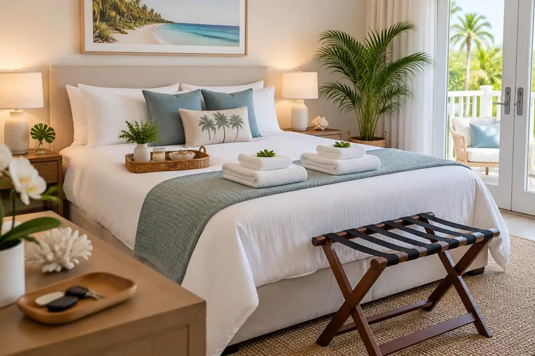 Short-term rental prepared for the next guest