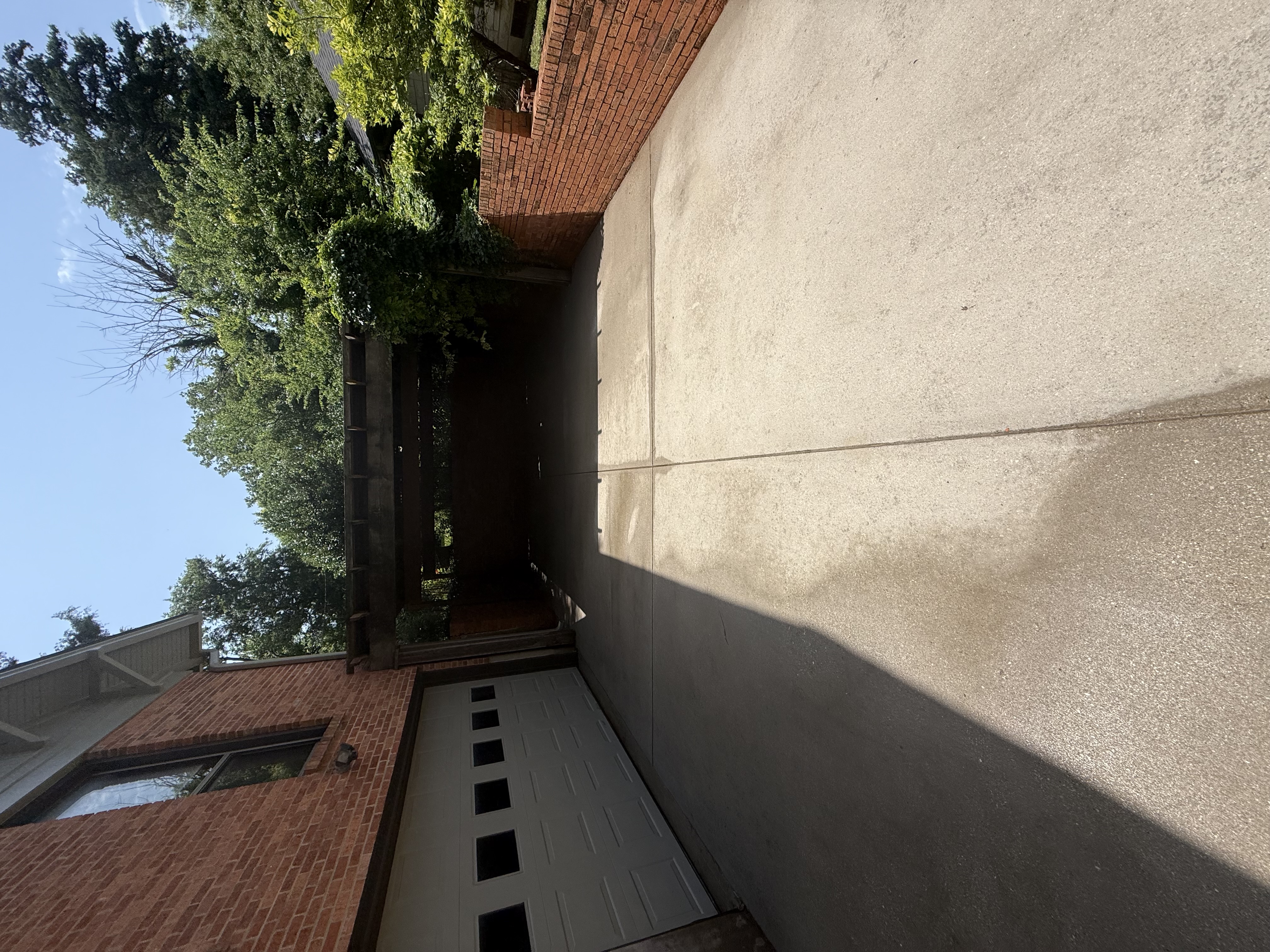 Brick Home Driveway Cleaning