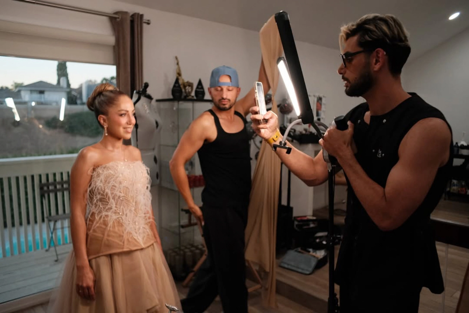 Behind the scenes bridal preparation
