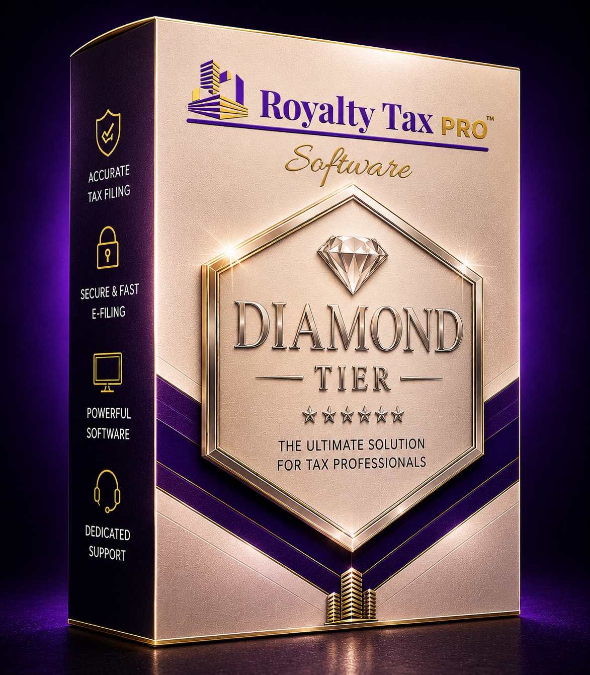 Royalty Tax Pro Software Diamond Tier box