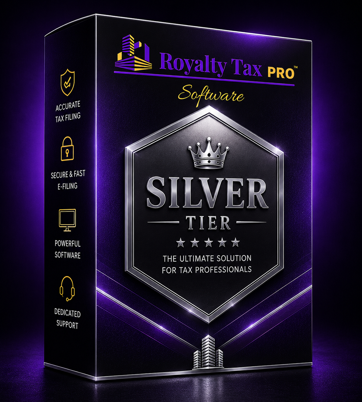 Royalty Tax Pro Software Silver Tier box