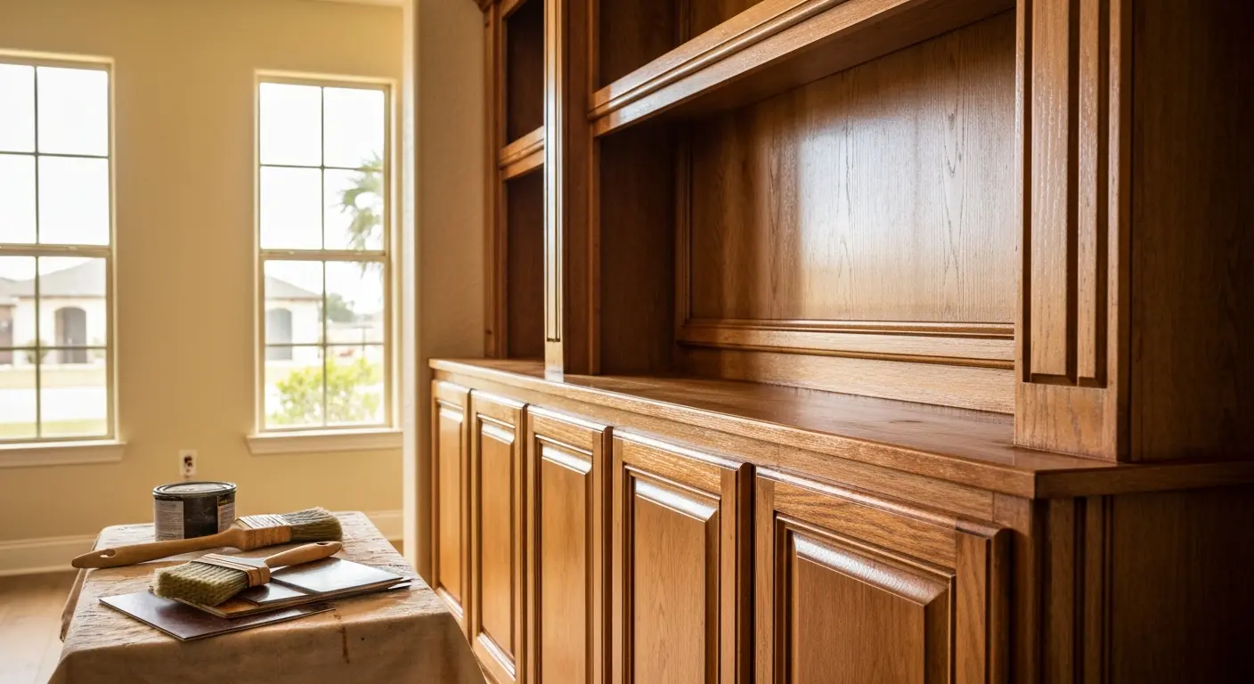 Custom cabinet refinishing