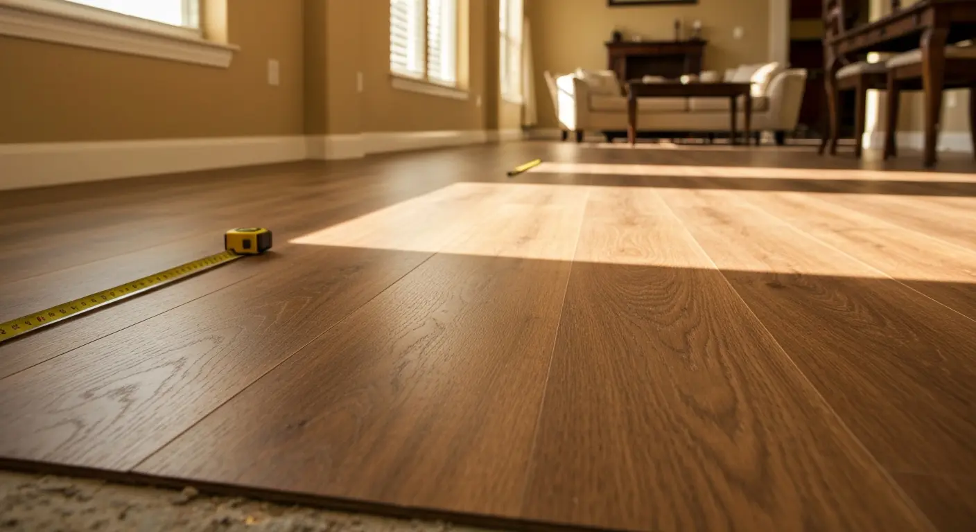 Laminate flooring in residential space