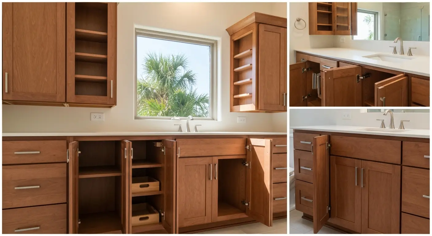Custom bathroom cabinetry