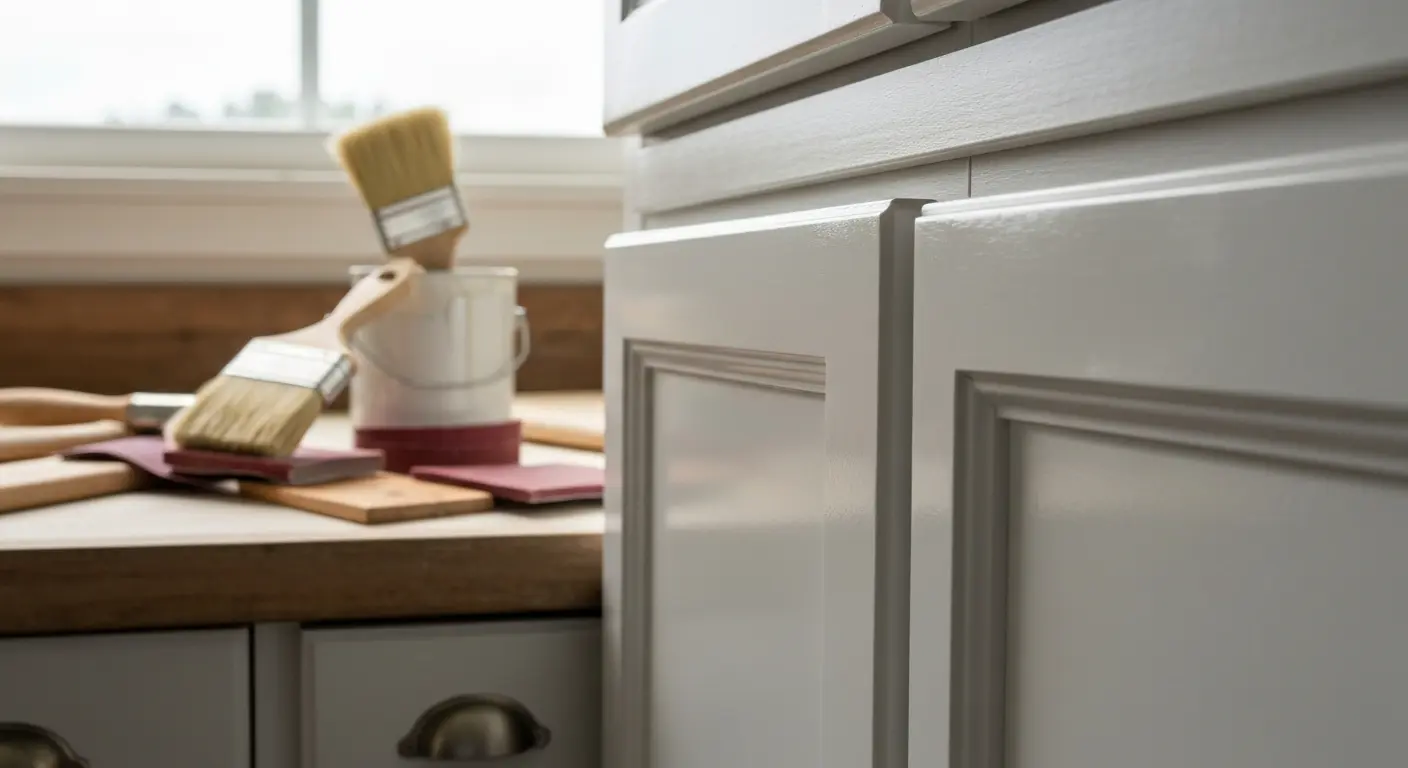 Cabinet painting and refinishing