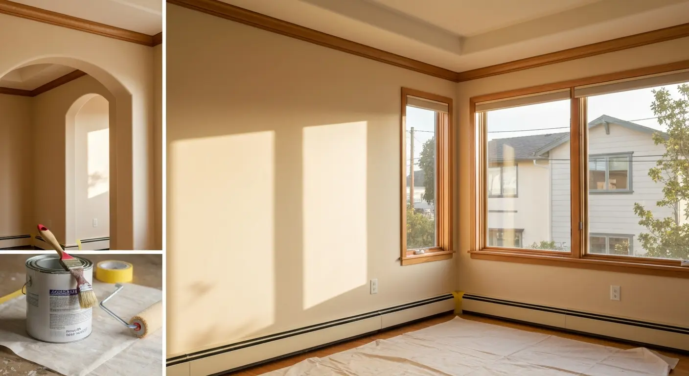 Interior bedroom painting