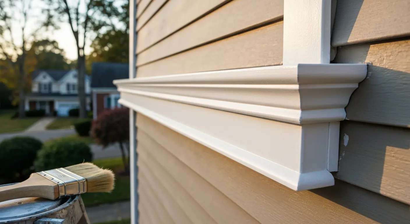 Detailed exterior trim and painting