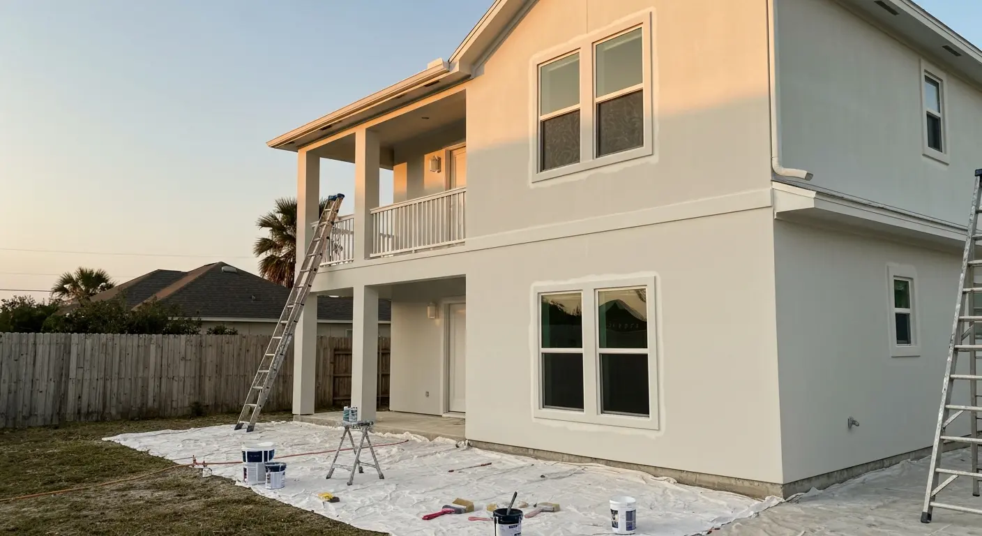 Home exterior painting project