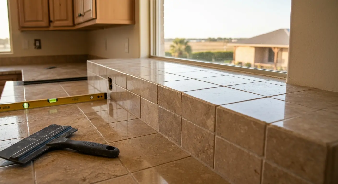 Countertops and backsplash installation