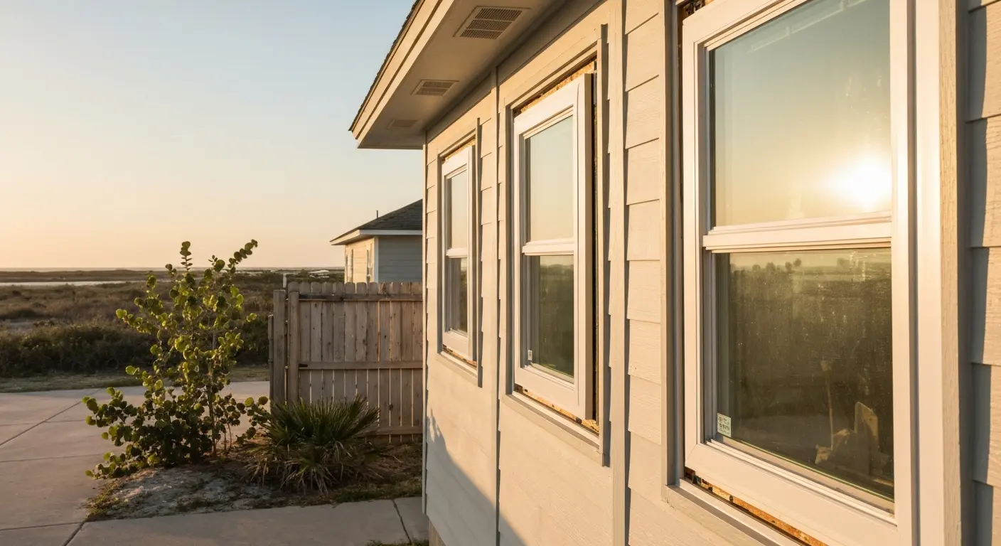 Casement windows installed