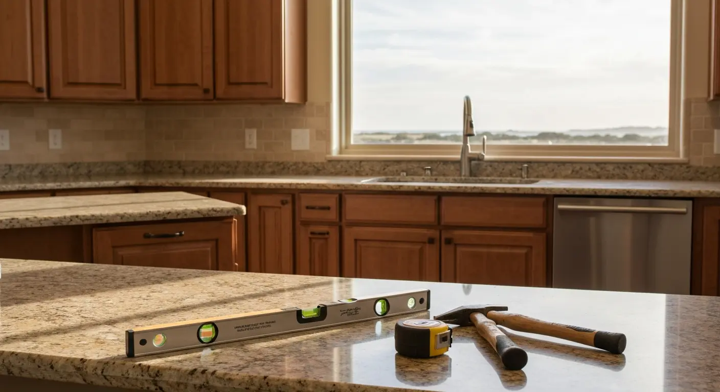Custom kitchen cabinetry installation