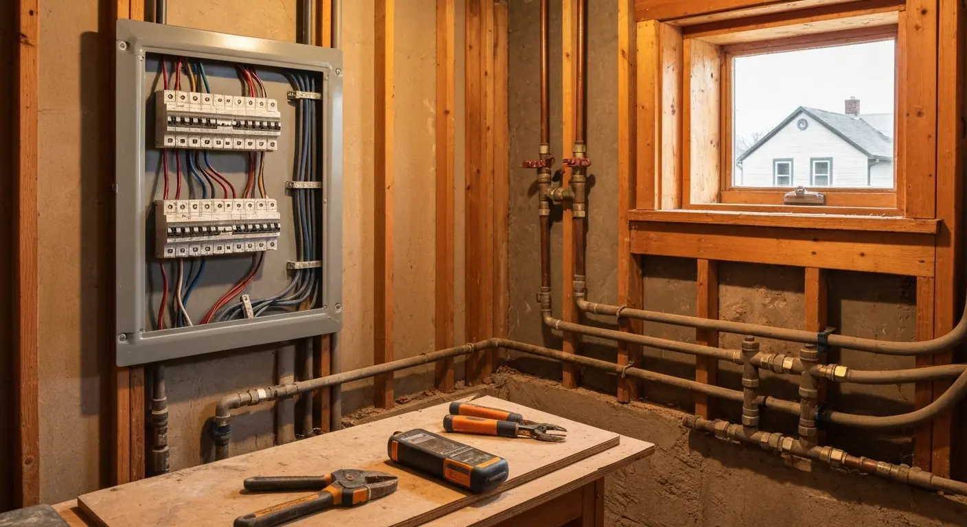 Plumbing and electrical upgrades