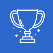 Award trophy icon symbolizing business success and growth through AI automation tools