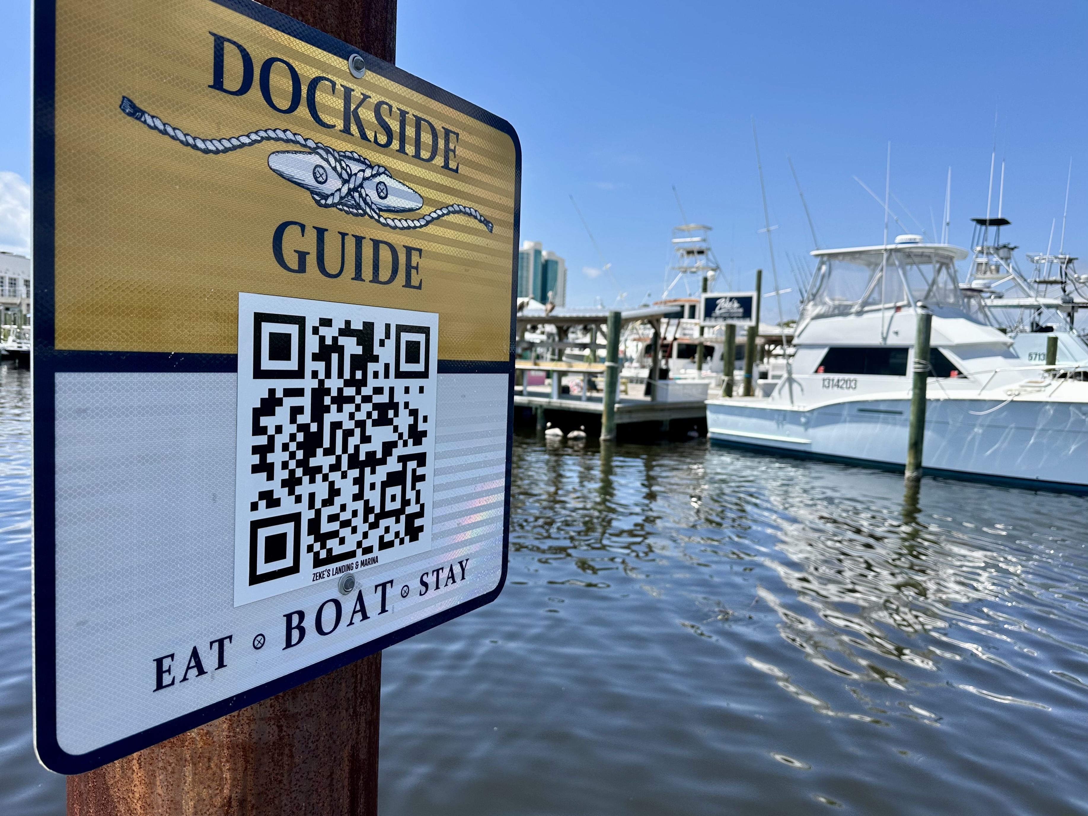 Dockside Guide Sign