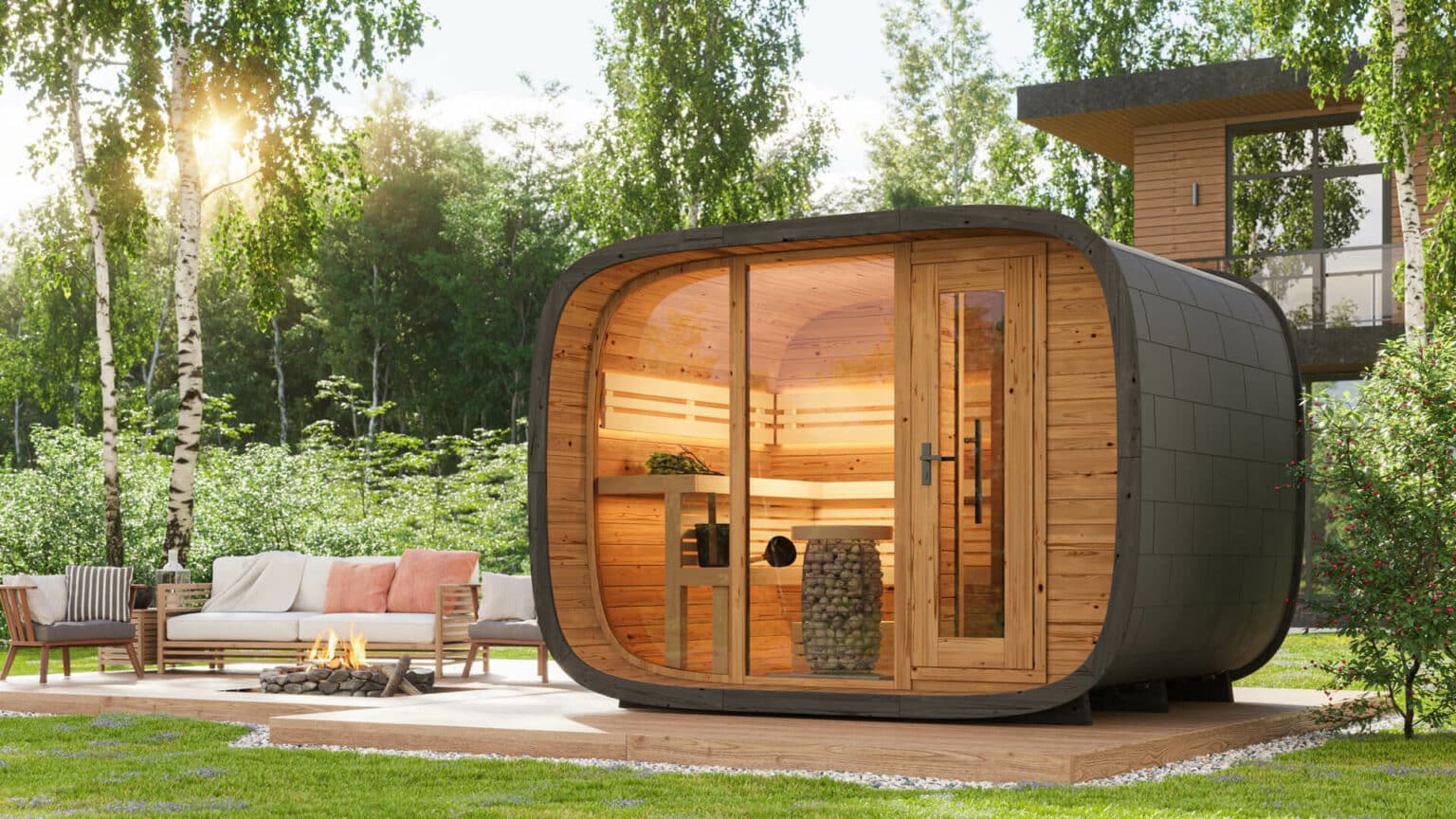 Outdoor barrel sauna Odessa FL