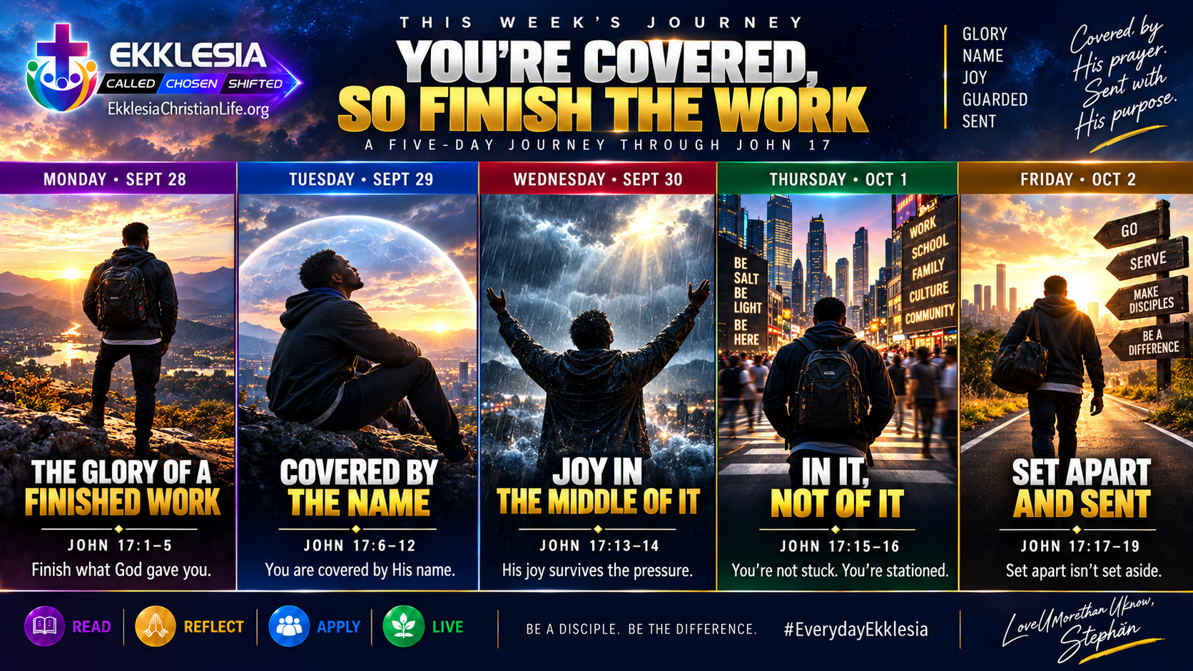 You're Covered, So Finish the Work — Ekklesia Kingdom Academy
