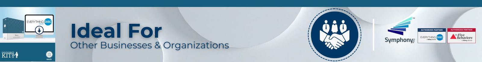  The Everything DiSC® Sales Facilitation Kit is  Ideal for Other Small and Larger Organizations and Businesses