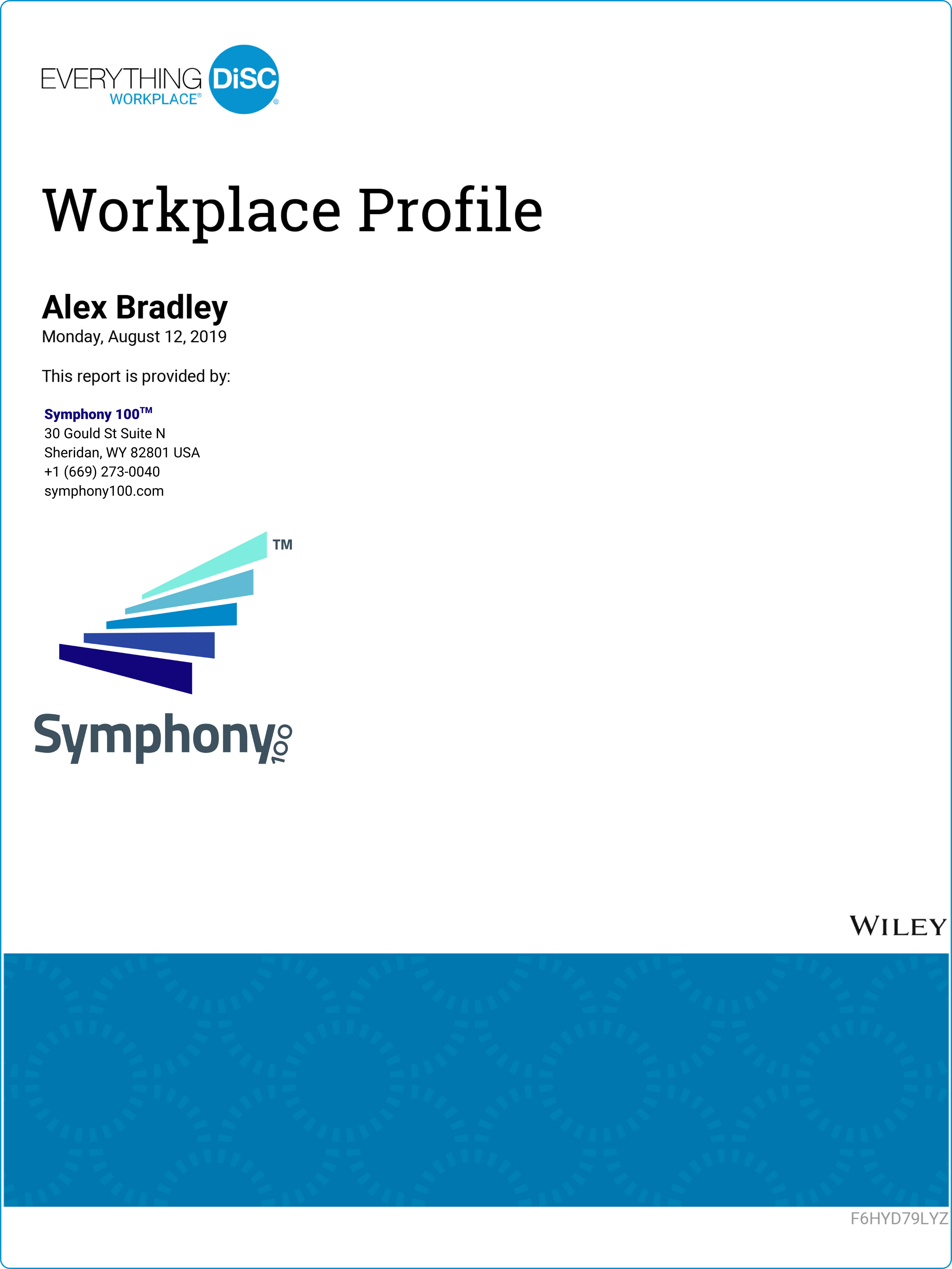 Everything DiSC Workplace Profile Report cover