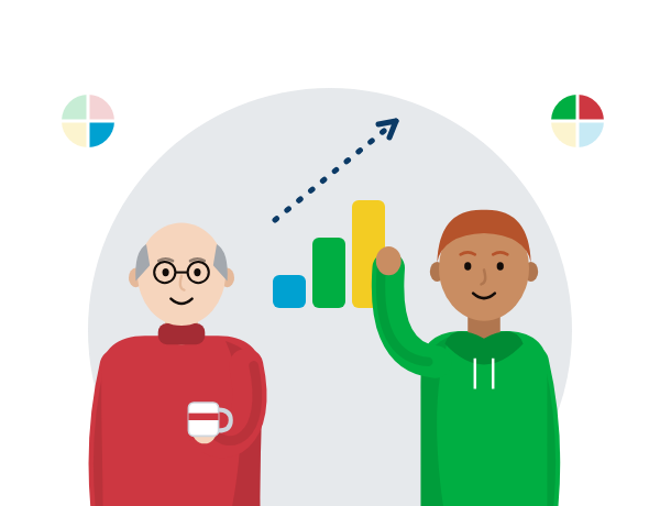 Illustration: a manager supporting a team member's development