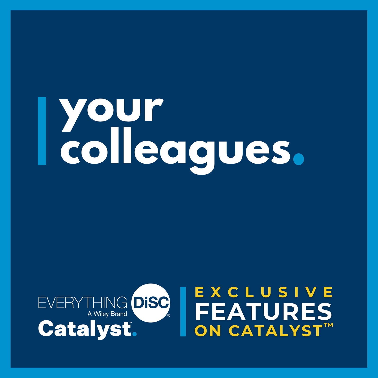Your Colleagues - Exclusive Feature of Everything DiSC® on Catalyst™