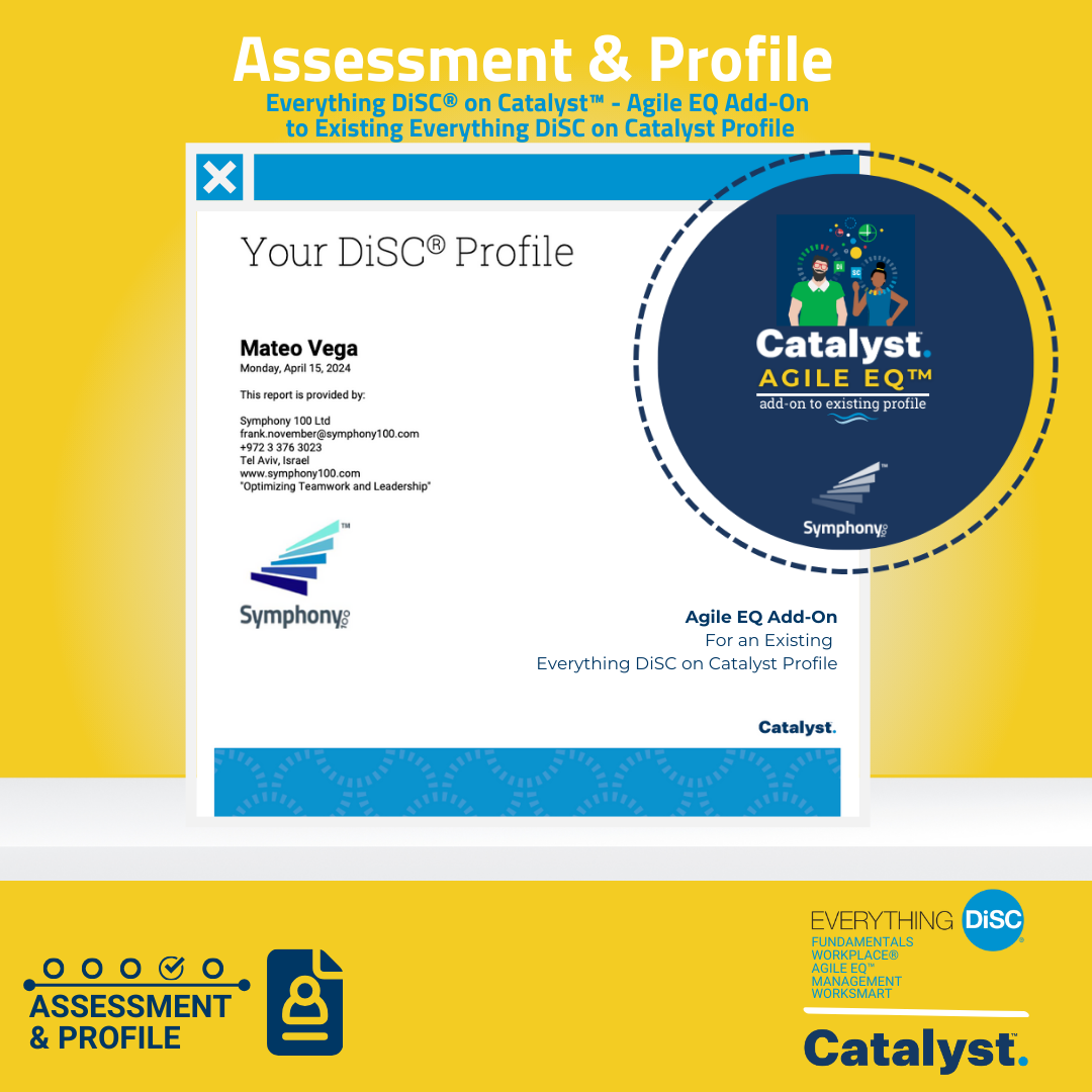 Everything DiSC® Agile EQ™ Add-On to an Existing Everything DiSC® on Catalyst™ Profile