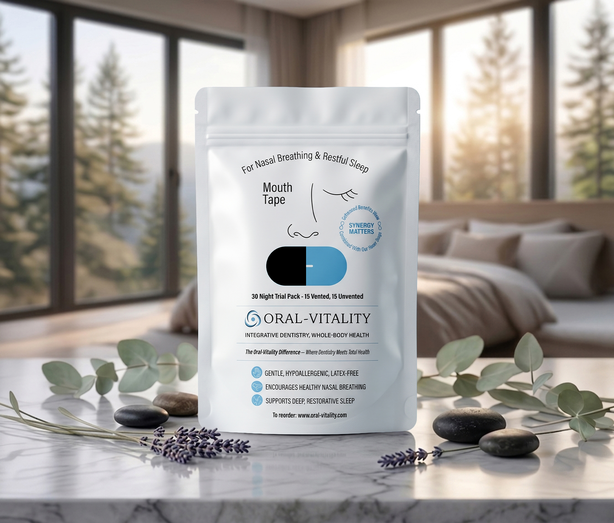 Oral-Vitality Mouth Tape Duo 30-Day Transition Pack