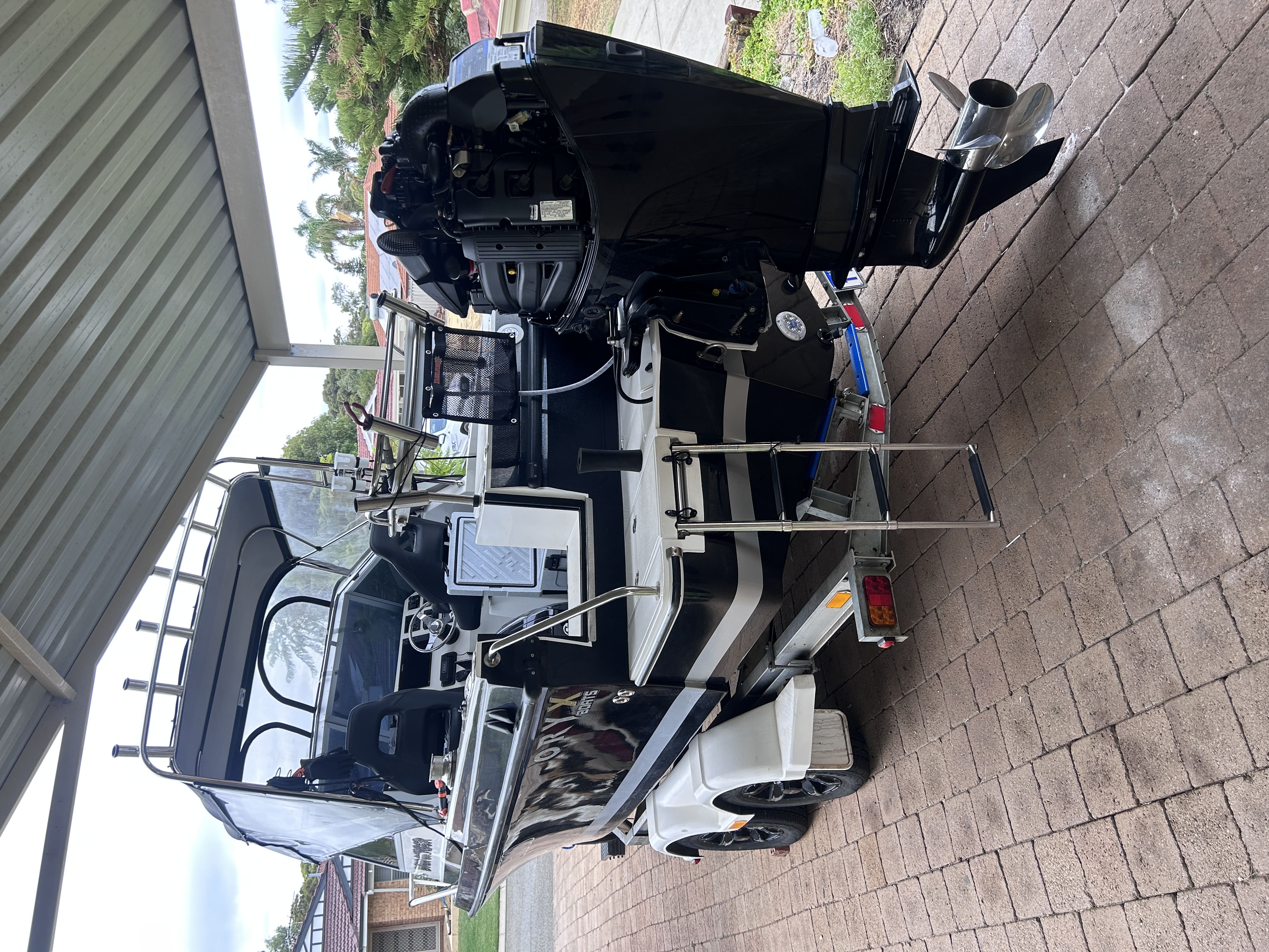 Boat motor repair carried out where the boat is stored