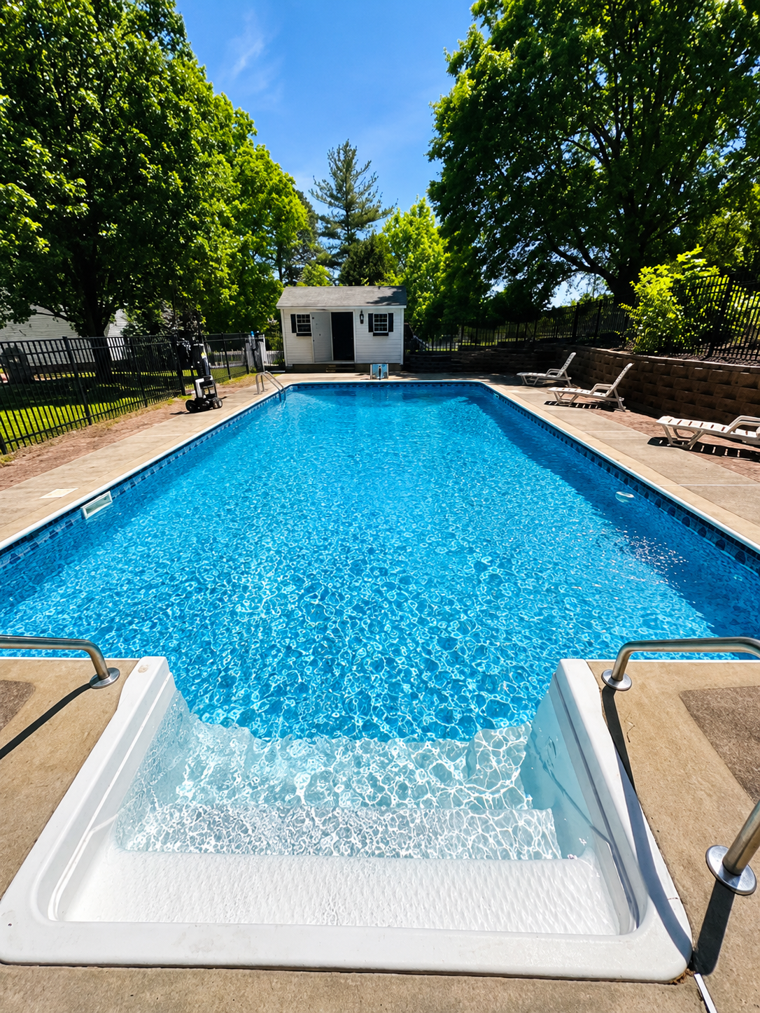 Pool cleaning service in Charlotte NC backyard pool