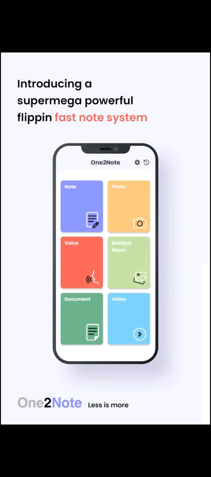 One2Note App Screenshot