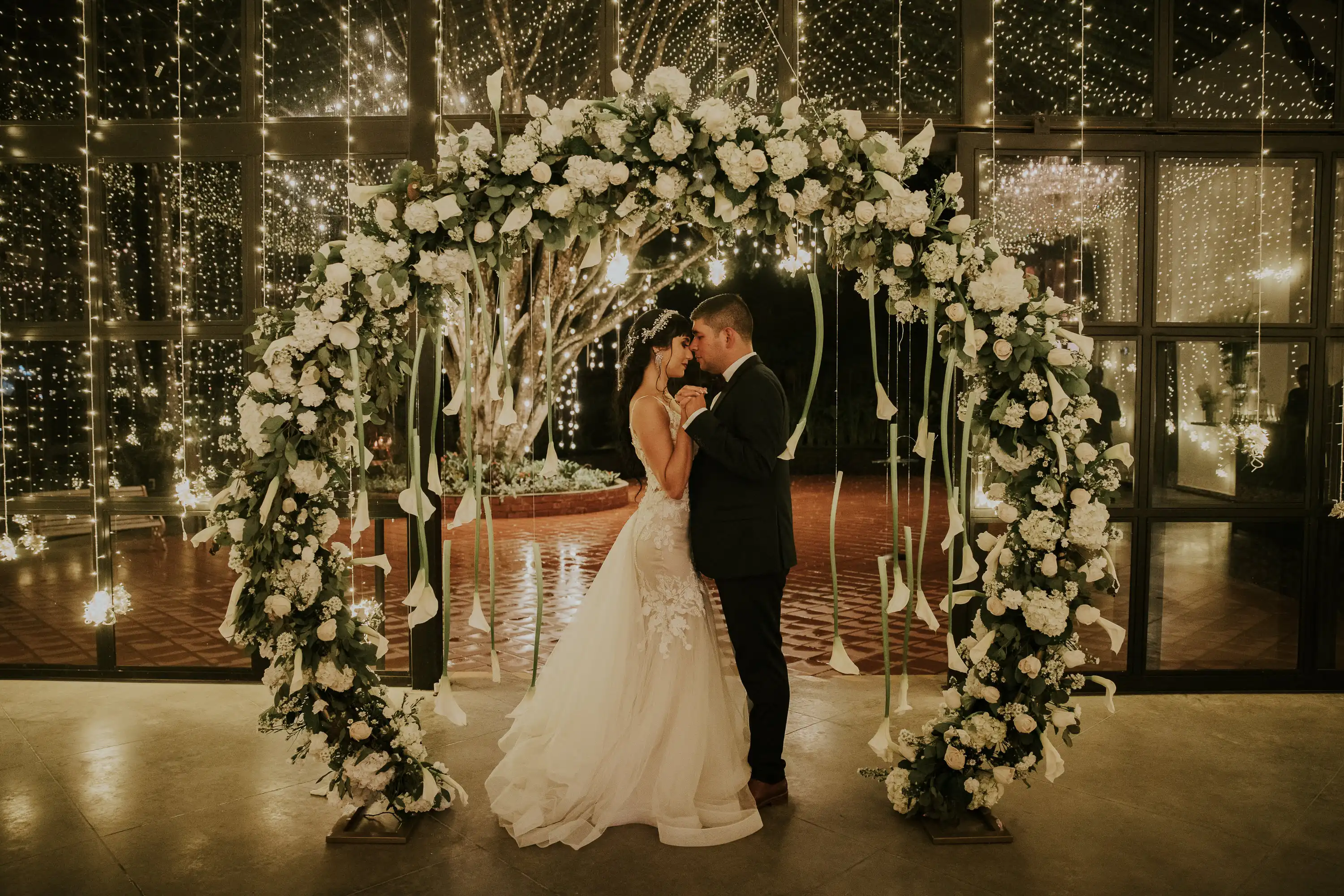 Vanesa y Jairo el día de su boda
