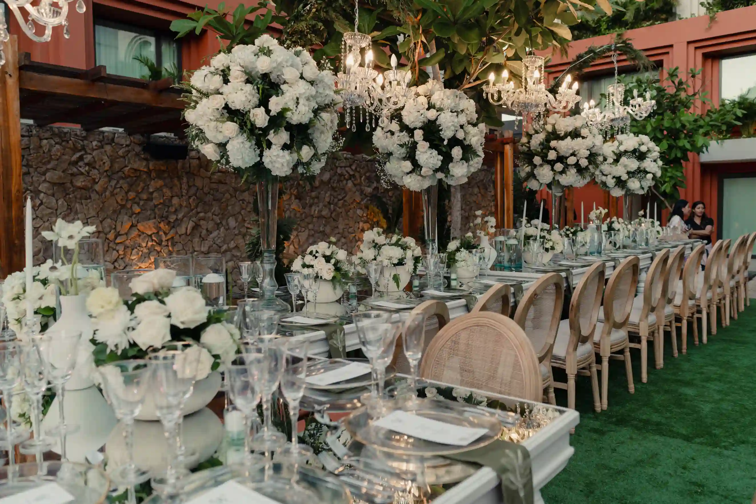 Diseño de mesa para la boda de Viviana y William