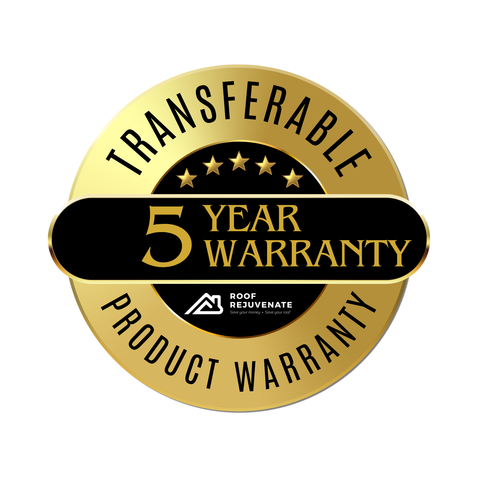 5 Year Transferable Product Warranty Roof Rejuvenate Alberta