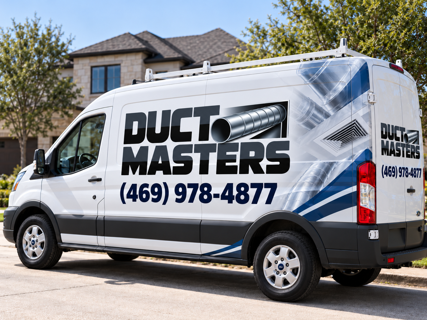 Duct Masters Service Fleet & Van with Custom Vehicle Wrap