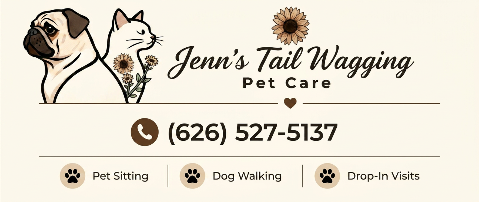 Jenn's Tail Wagging Pet Care Contact Info