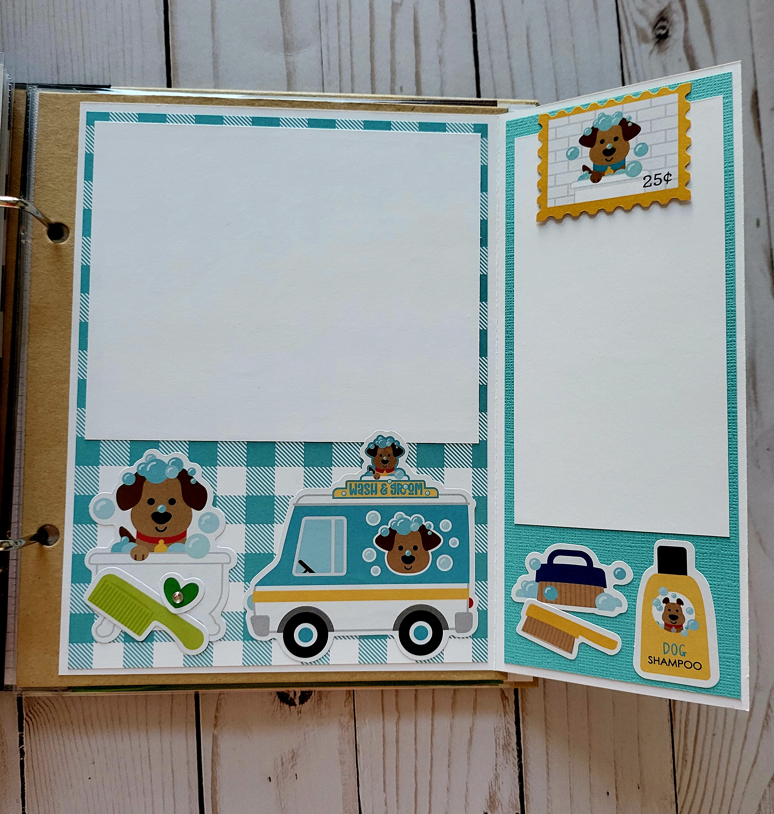 Doggone Cute 6x8 Handcrafted Dog Memory Album 
