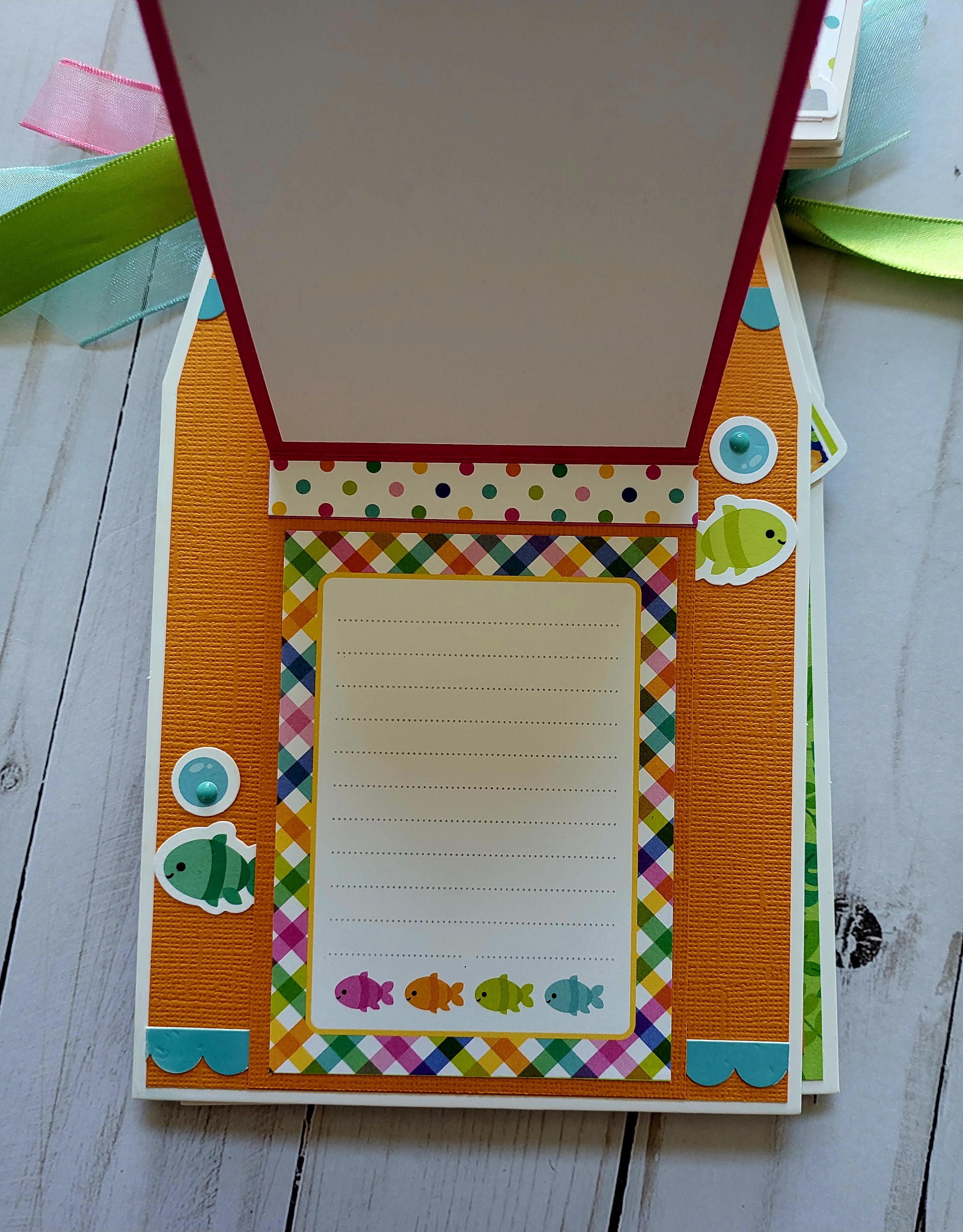 Summer Fun Handmade Chipboard Mini Album 