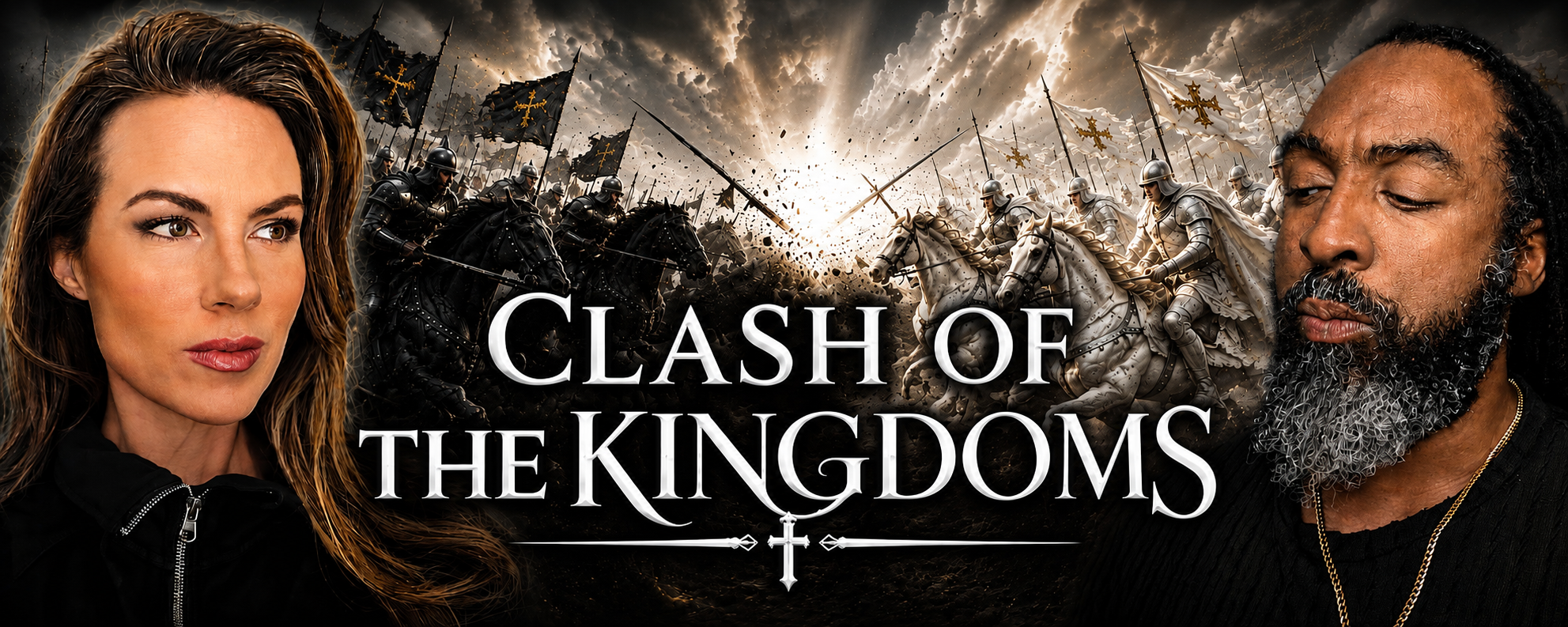 Clash of the Kingdoms banner with Mary Beth Drury and Jacody Owens