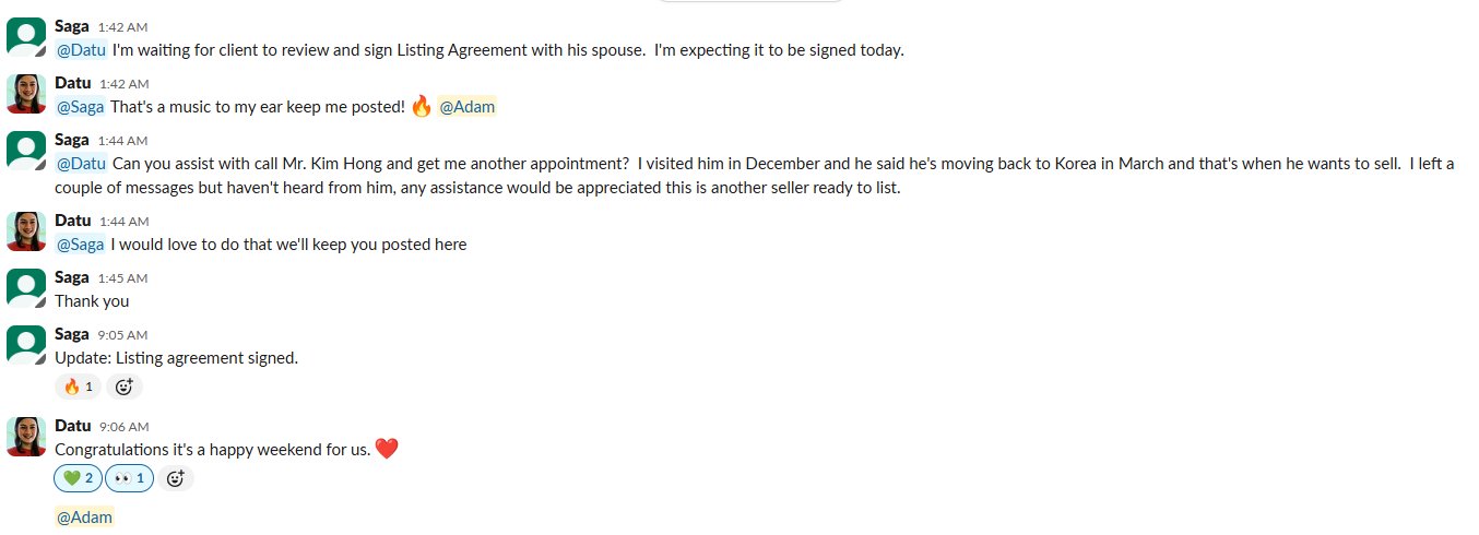 Real client win shared in our Slack channel