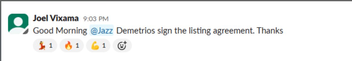 Real client win shared in our Slack channel