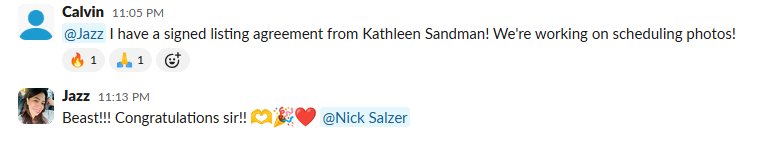 Real client win shared in our Slack channel