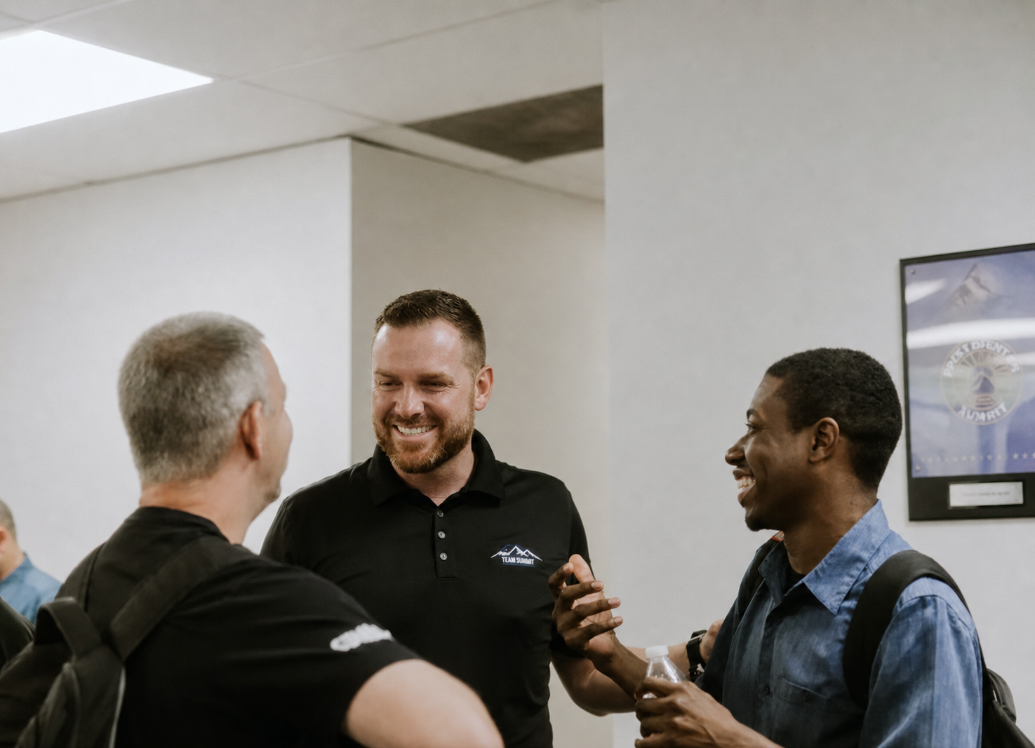 Austin Durrett connecting with members of the Summit community