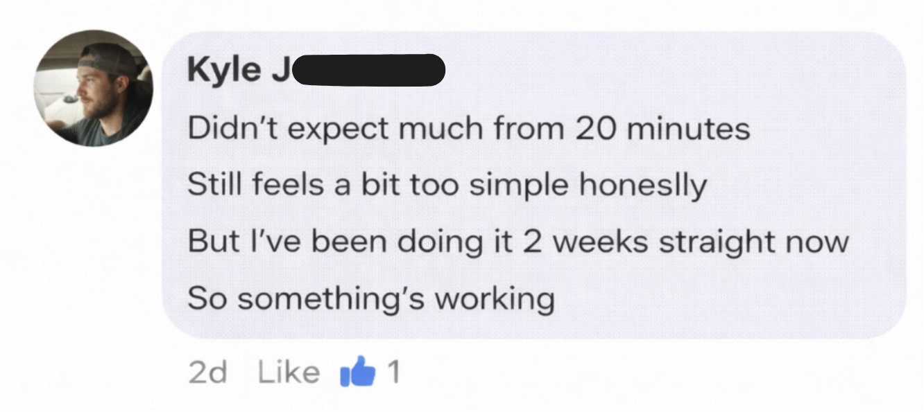 Verified buyer testimonial
