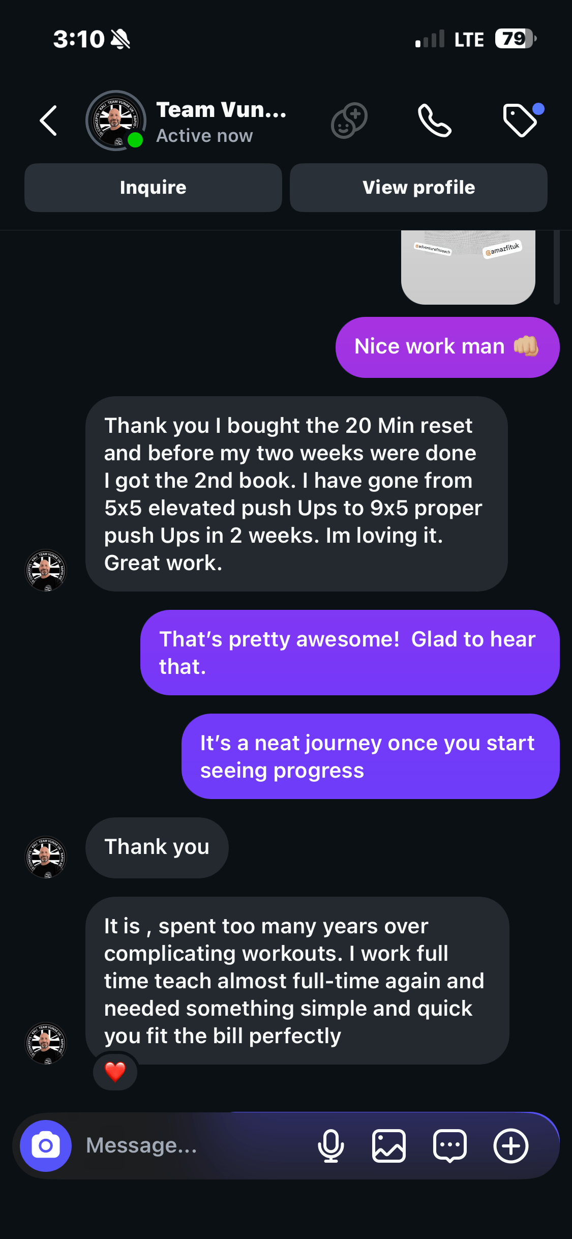 Verified buyer testimonial