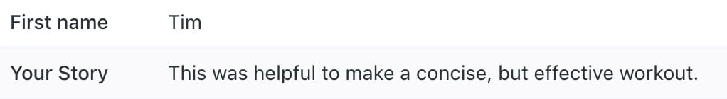 Verified buyer testimonial