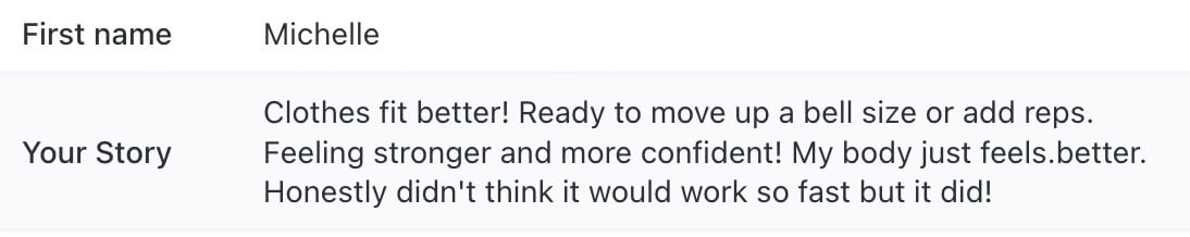 Verified buyer testimonial