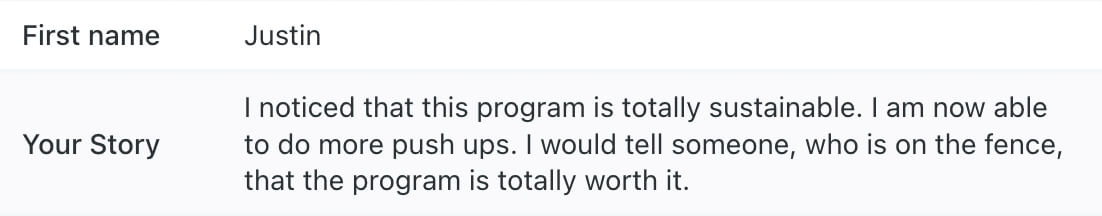 Verified buyer testimonial